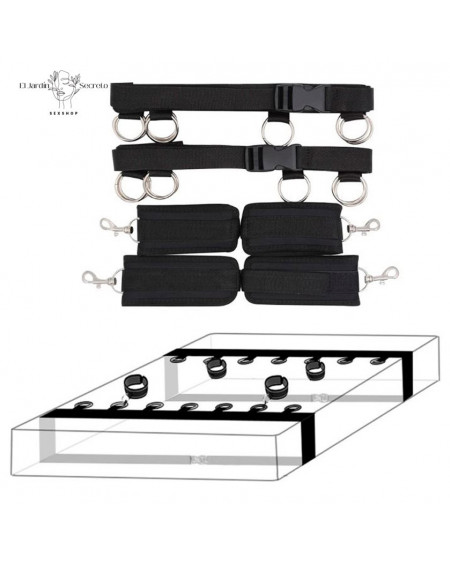 Kit Sometimiento para Cama Juegos Bondage BDSM