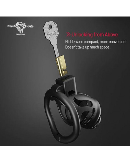 Jaula Para Pene BDSM 8cm Cinturón de castidad Negro Sado