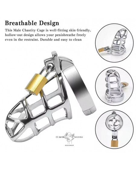 Jaula Para Pene BDSM Metálica 10cm Metal Jaula BDSM