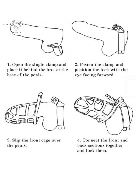 Jaula Para Pene BDSM Metálica 10cm Metal Jaula BDSM