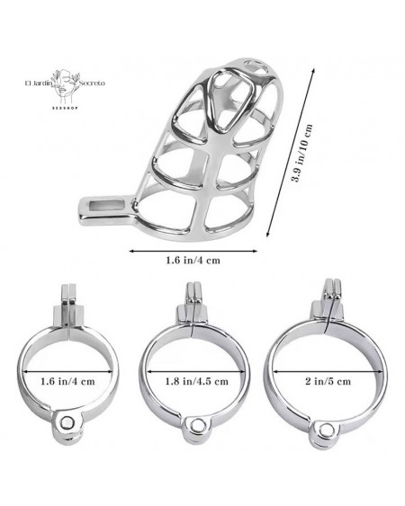 Jaula Para Pene BDSM Metálica 10cm Metal Jaula BDSM