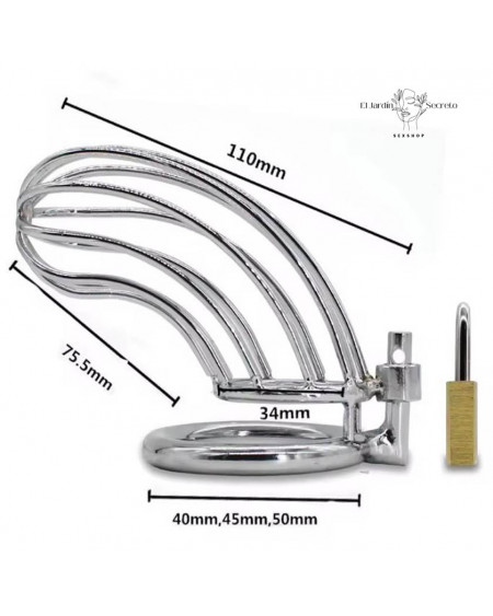 Jaula Para Pene BDSM Metálica 11cm Metal Jaula BDSM