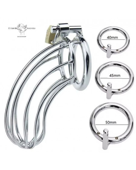 Jaula Para Pene BDSM Metálica 11cm Metal Jaula BDSM