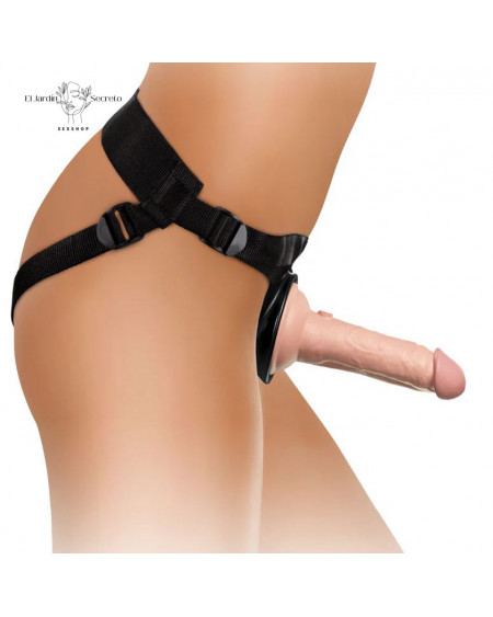 Arnés Strap On Dama con dildo solido de 15cm Body Dock Kit Pipedream
