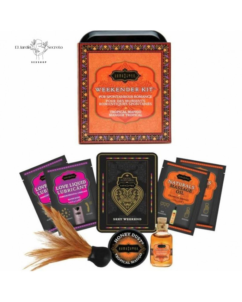 Kit Sensual Romántico Weekender Kit Mango Tropical Kamasutra