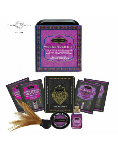 Kit Sensual Romántico Weekender Kit Raspberry Kiss Kamasutra