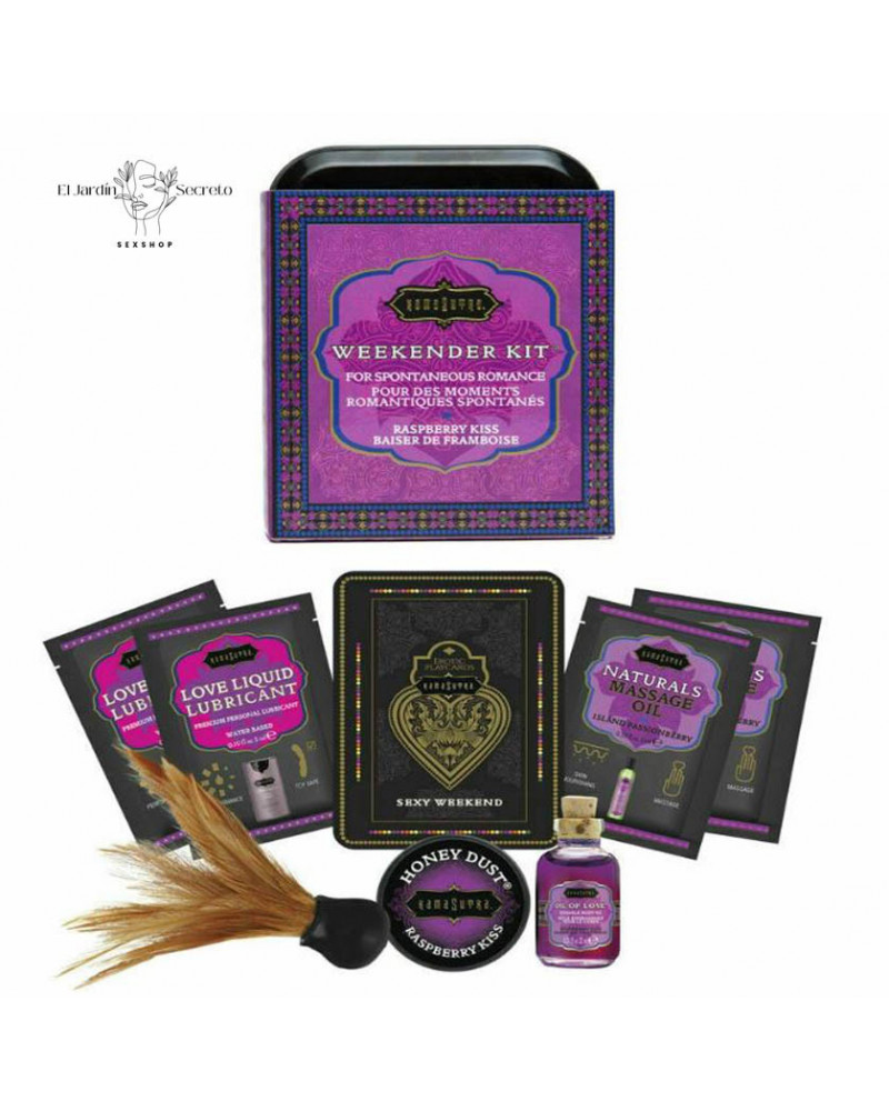 Kit Sensual Romántico Weekender Kit Raspberry Kiss Kamasutra