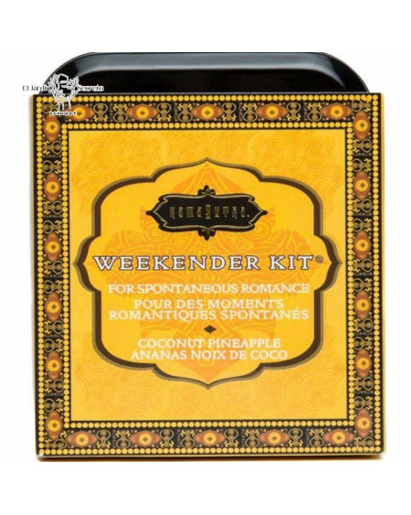 Kit Sensual Romántico Weekender Kit Pineapple Coconut Kamasutra