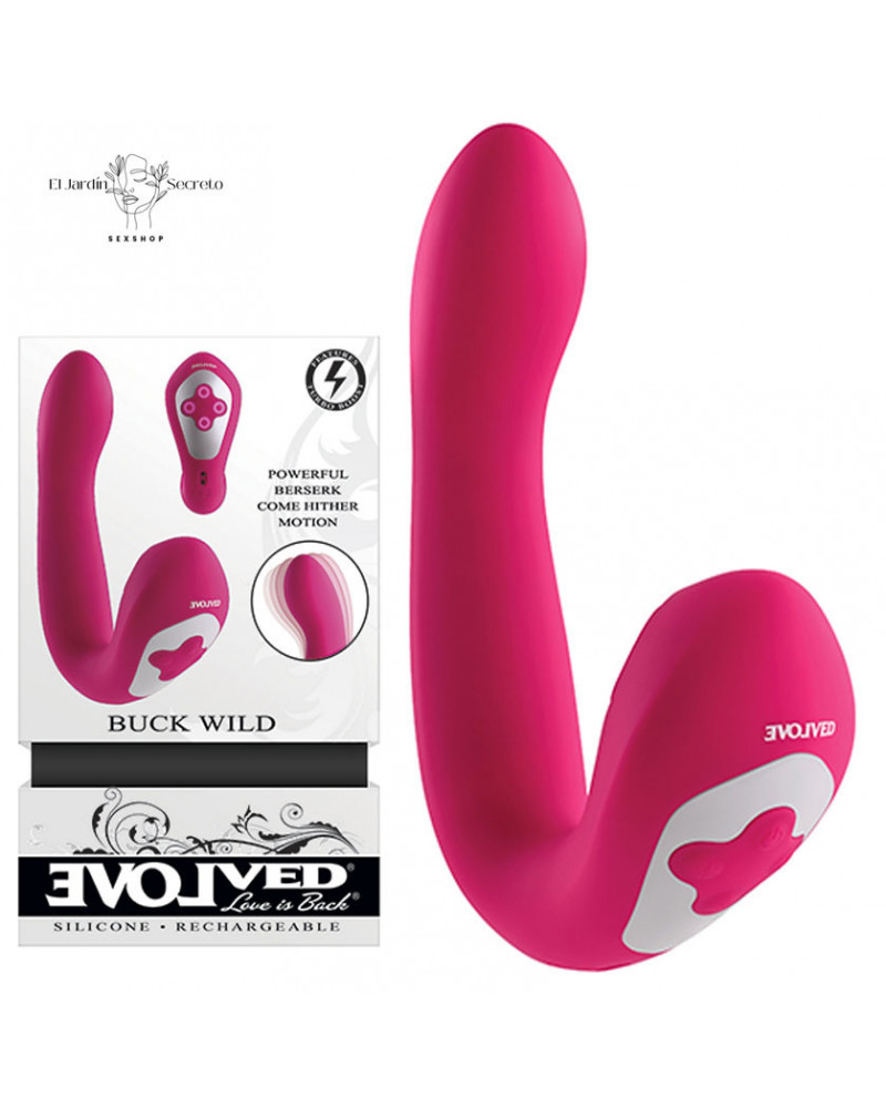 Vibrador 19cm doble Clítoris Punto G Buck Wild Evolved