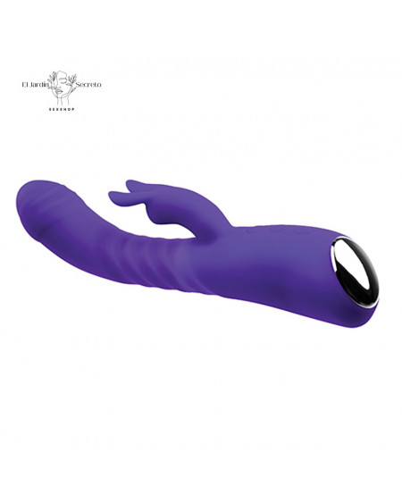 Vibrador 21cm Doble Conejito Punto G clítoris Posh Thrusting Warming Rabbit
