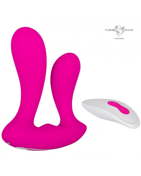 Vibrador 12cm Sexo doble Anal Vagina Clítoris Dual Entry Vibe Adam & Eve