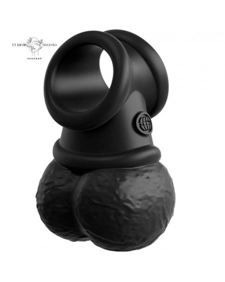 Anillo Para Pene con vibración en forma de testículos Crown Jewels