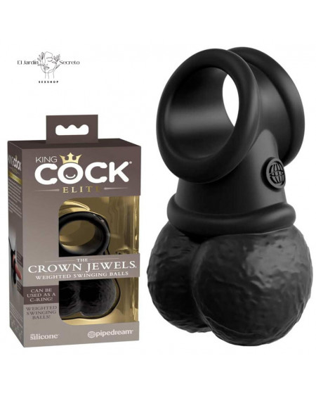 Anillo Para Pene con vibración en forma de testículos Crown Jewels