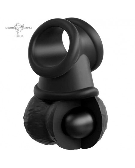 Anillo Para Pene con vibración en forma de testículos Crown Jewels