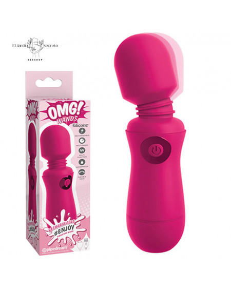 Vibrador 20cm Cabeza Flexible OMG Wands Pink Pipedream