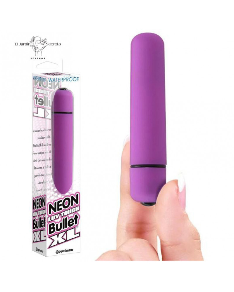 Bala Vibrador 14cm Clítoris Pezones Luv Touch Bullet XL Purple Pipedream
