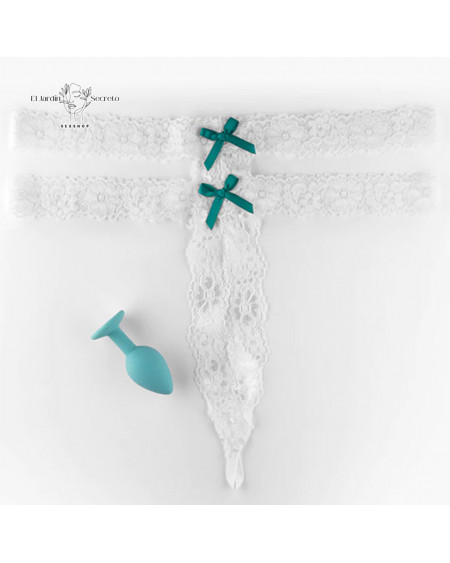 Tanga con Plug Anal Hookup Secret Gem XL-XXL de Pipedream