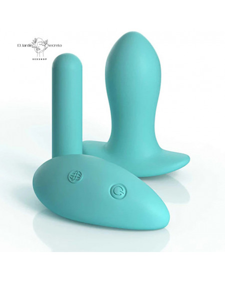 Tanga con Plug Anal Vibración talla S L Hookup Remote Bow Tie G String