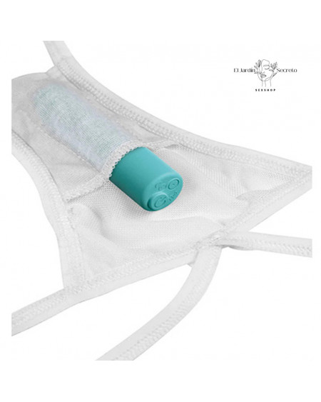 Tanga con Plug Anal Vibración talla S L Hookup Remote Bow Tie G String