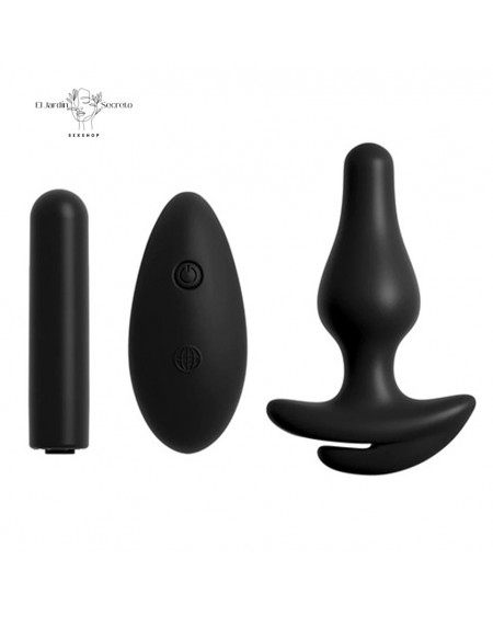 Bikini Plug Anal con Vibrador anal XL-XXL Hookup Remote Bowtie