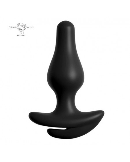 Panty Negra con Plug Anal Hookup S-L Crotchless Love Garter