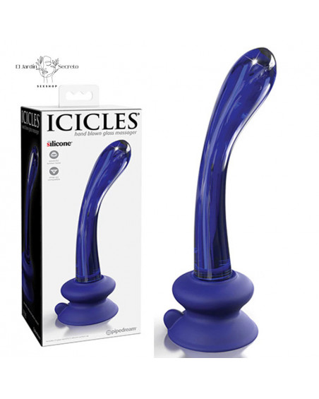 Dildo Cristal Punto G 20cm Icicles Azul No. 89 Pipedream
