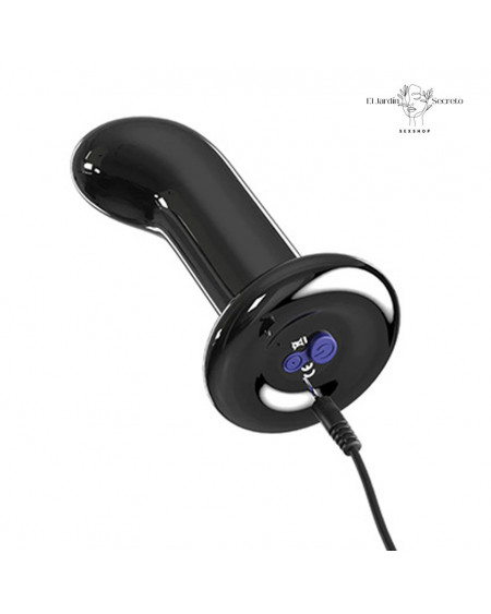 Plug Anal 10cm con Vibración Plug Curvo Cristal Icicles 84 Pipedream