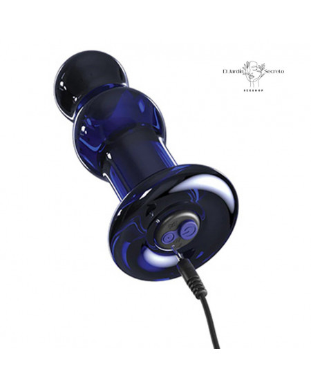 Plug Anal 10cm con Vibración Plug Bola Cristal Icicles 84 Pipedream