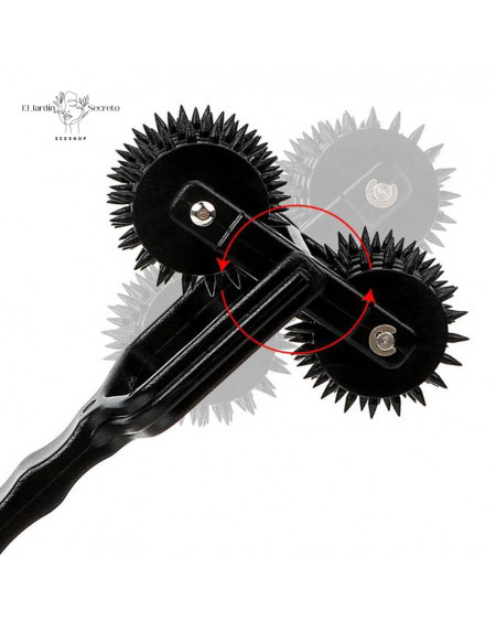 Rueda Wartenberg BDSM Negro Doble Rueda BDSM Bondage
