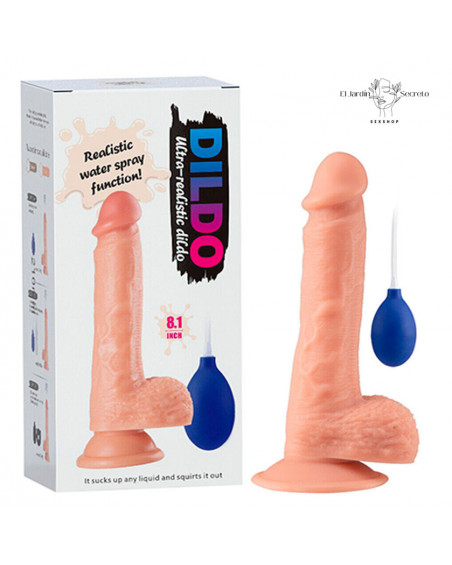 Dildo 20cm Realista con Eyaculacion Realistic Ejaculating Dildo