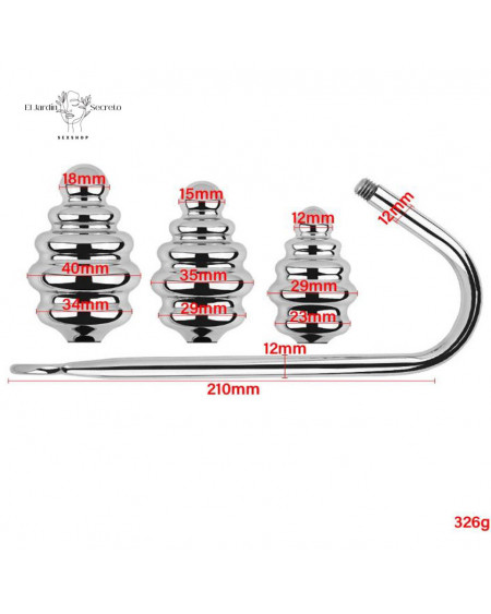 Gancho Hook Anal con Plug Anal bola intercambiables BDSM Fetiche