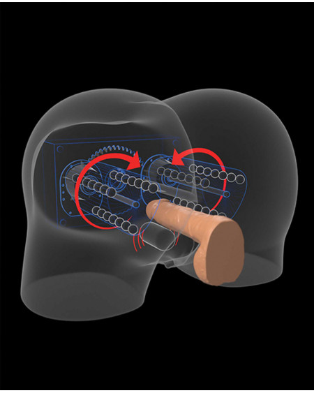 Mega Masturbador para pene Pdx Elite Milk Me Silly Brown