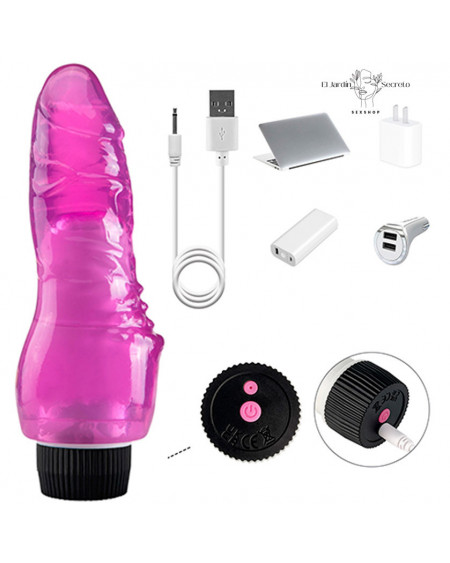 Vibrador 18cm Juguete Sexual Vibrador Realista