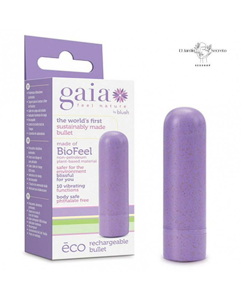 Mini Bala Vibrador 7cm Para Clítoris y Pezones Eco Bullet Lilac Blush