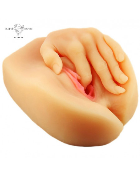 Masturbador para pene entrada anal y vaginal Spread Me Beige Blush