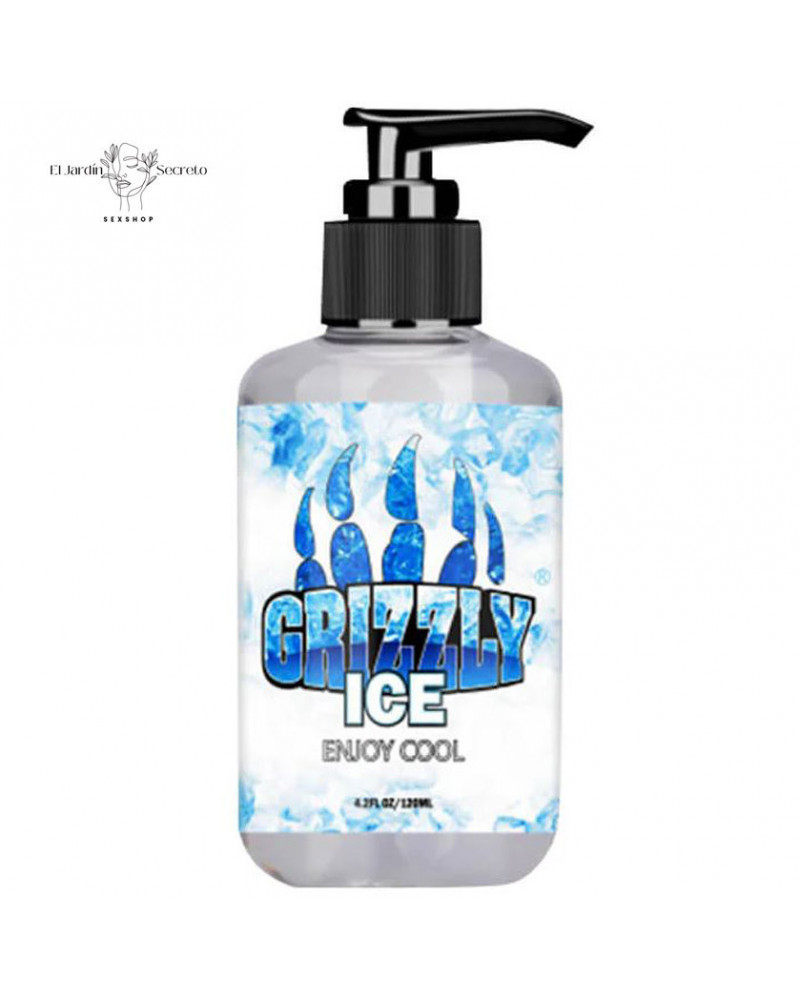 Lubricante Sexual 280ml Base Agua Efecto frio Grizzly Ice