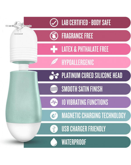 Vibrador 3 Cabezas para Clítoris y pezones Noje Fauna Sage Blush