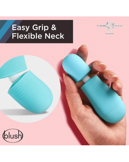 Mini Vibrador Cabezas intercambiables Petite Massage Wand Blue Blush