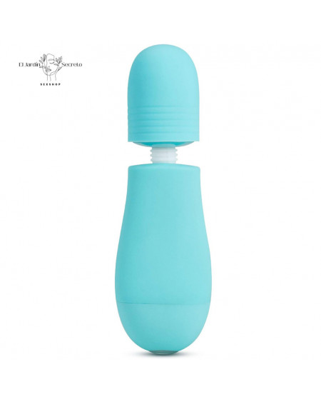 Mini Vibrador Cabezas intercambiables Petite Massage Wand Blue Blush