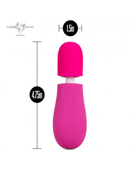Mini Vibrador Cabezas intercambiables Petite Massage Wand Pink Blush