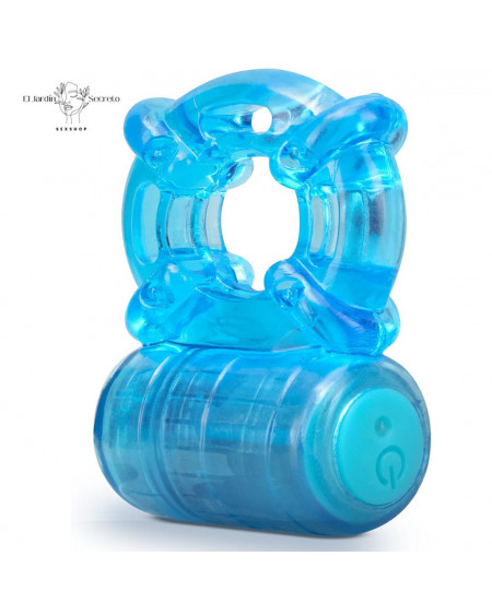 Anillo Para Pene Vibrador para Clítoris Reusable Cock Ring Blue Blush