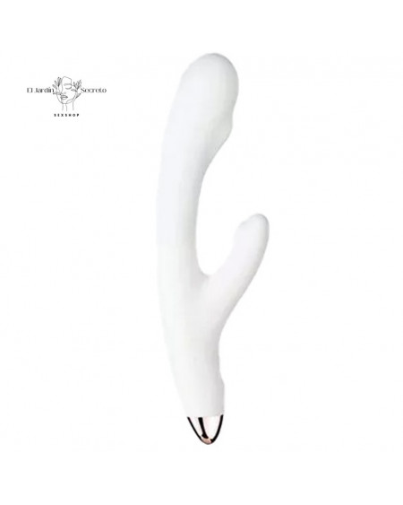 Vibrador 22cm Vibrador Punto G y Clítoris Libo Blanco Magic Vibrator