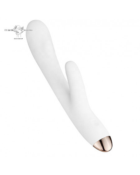 Vibrador 22cm Vibrador Punto G y Clítoris Libo Blanco Magic Vibrator