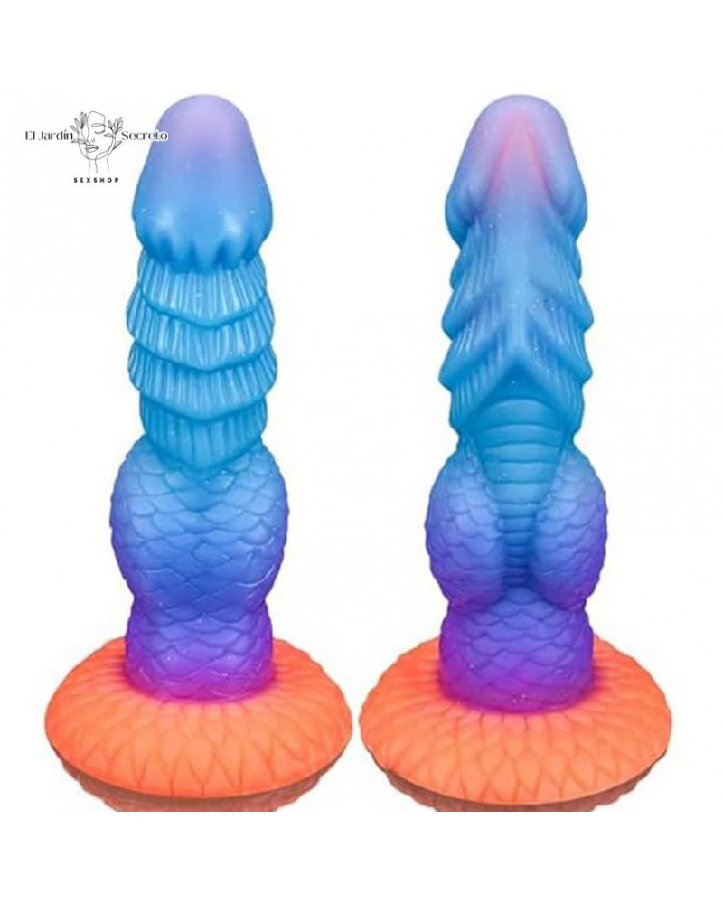 Dildo 21cm Dildo de Fantasía Dildo Anal vaginal Punto G Luminoso