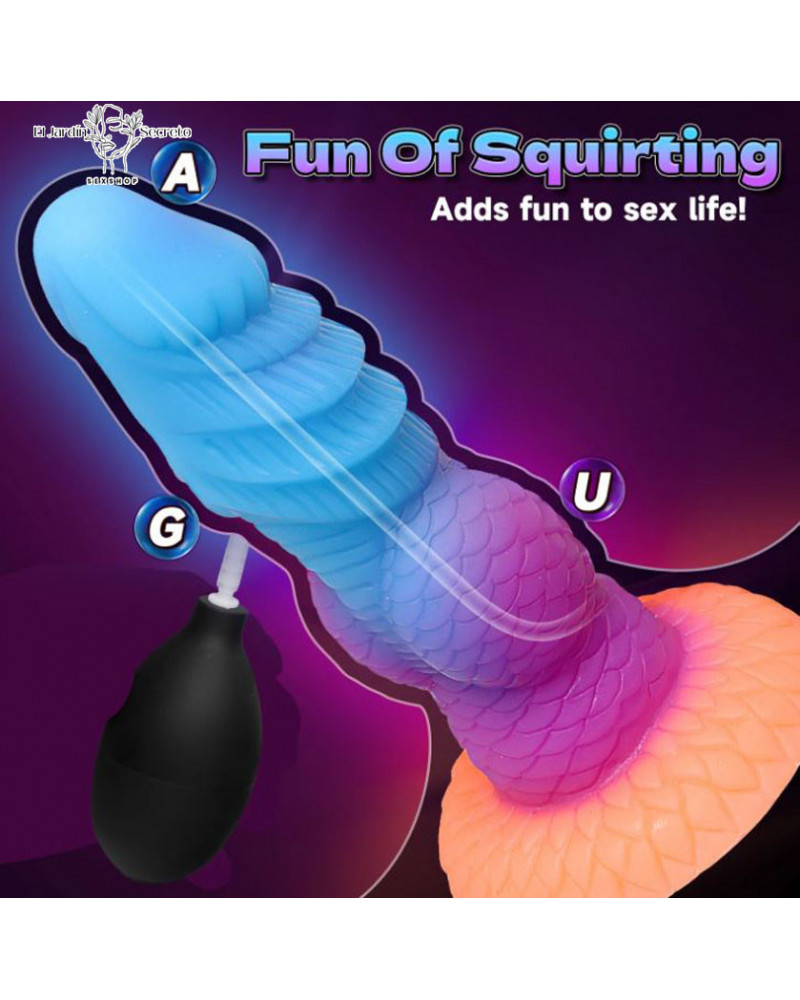 Dildo 21cm con eyaculación Dildo de Fantasía Anal vaginal Punto G