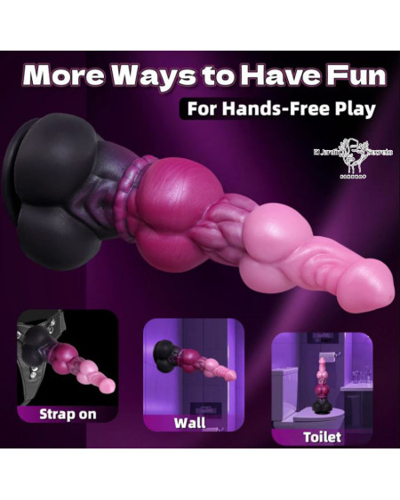 Dildo 27cm Dildo Fantasia Morado Dragon BDSM Sexo Anal vaginal Punto G