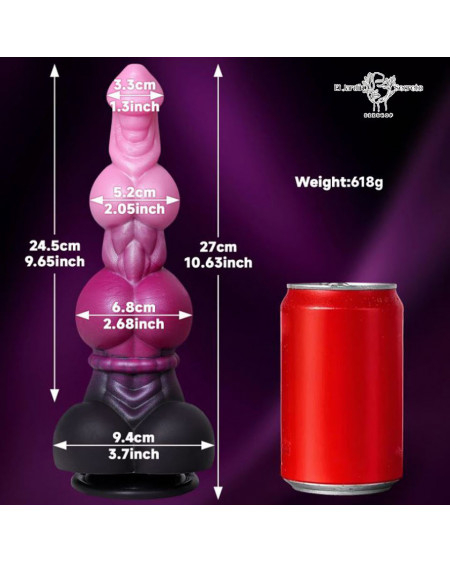 Dildo 27cm Dildo Fantasia Morado Dragon BDSM Sexo Anal vaginal Punto G