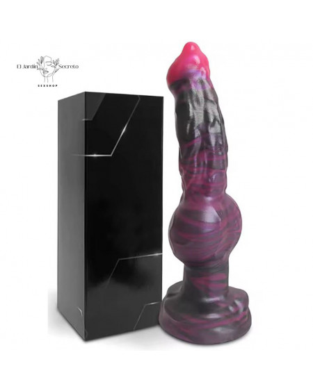 Dildo 18cm Dildo Fantasia Pene de Perro Morado Sexo Anal vaginal Punto G