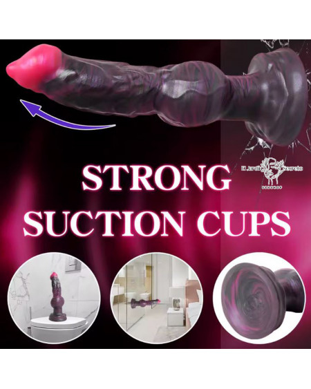 Dildo 18cm Dildo Fantasia Pene de Perro Morado Sexo Anal vaginal Punto G