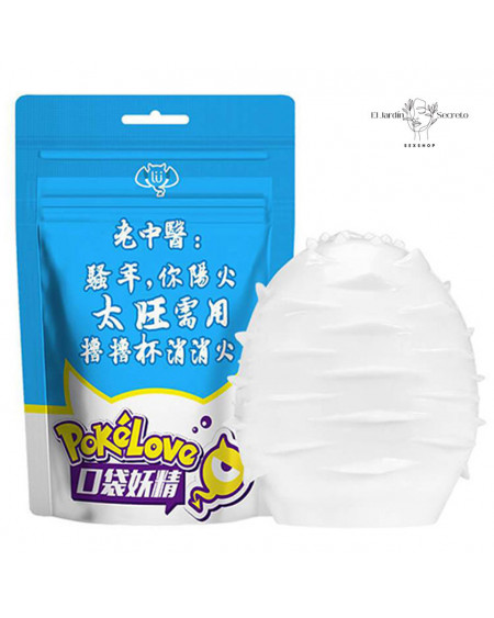 Huevo Masturbador Pene Masturbador Flexible PokeLove Azul